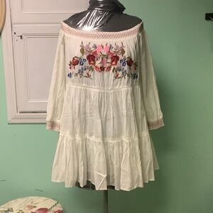 Free People off the shoulder peasant dress